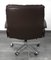 King Office Chair in Brown Leather by Strässle, 1960s, Image 8