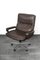 King Office Chair in Brown Leather by Strässle, 1960s, Image 1