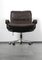 King Office Chair in Brown Leather by Strässle, 1960s, Image 15