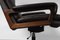King Office Chair in Brown Leather by Strässle, 1960s, Image 20