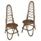 Chaises Vintage en Bambou, Espagne, Set de 2 1