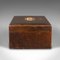 English Victorian Travel Correspondence Box in Leather 4