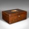 English Victorian Travel Correspondence Box in Leather, Image 1