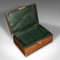 Caja para correspondencia de viaje victoriana inglesa de cuero, Imagen 9