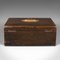 English Victorian Travel Correspondence Box in Leather 7