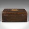 English Victorian Travel Correspondence Box in Leather, Image 7