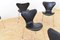 Mid-Century Danish 3107 Chairs by Arne Jacobsen for Fritz Hansen, Set of 6, Image 5