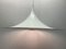 Large White Semi Ceiling Lamp by Claus Bonderup & Torsten Thorup for Fog & Mørup, 1960s 17