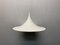 Large White Semi Ceiling Lamp by Claus Bonderup & Torsten Thorup for Fog & Mørup, 1960s 3