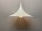 Large White Semi Ceiling Lamp by Claus Bonderup & Torsten Thorup for Fog & Mørup, 1960s 11