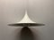 Large White Semi Ceiling Lamp by Claus Bonderup & Torsten Thorup for Fog & Mørup, 1960s 1