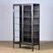 Vintage Glass and Iron Medical Cabinet, 1920s 1