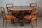 Art Deco Dining Table with Chairs by Jindřich Halabala for Up Závody, 1920s, Set of 5 5