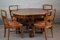 Art Deco Dining Table with Chairs by Jindřich Halabala for Up Závody, 1920s, Set of 5, Image 5