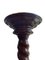 Antorcha de pedestal antigua de caoba tallada, Imagen 5