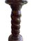 Antorcha de pedestal antigua de caoba tallada, Imagen 2