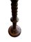 Antorcha de pedestal antigua de caoba tallada, Imagen 6