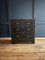 French Ebonised Distressed Pine Chest of Drawers, 1930s 1