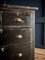 French Ebonised Distressed Pine Chest of Drawers, 1930s 5