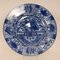 Ming Edo Arita Schale aus Blauweißem Porzellan, 1680er 1