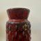 Modernist Red and Black Fat Lava Ceramic Vase attributed to WGP from Scheurich, Germany, 1970s, Image 9