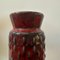 Vase Fat Lava Moderniste en Céramique Rouge et Noir attribué à WGP de Scheurich, Allemagne, 1970 9