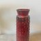 Vase Fat Lava Moderniste en Céramique Rouge et Noir attribué à WGP de Scheurich, Allemagne, 1970 10