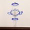 Italienische Tischlampen aus klarem & blauem Muranoglas, 2000er, 2er Set 8