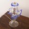 Lámparas de mesa italianas de cristal de Murano claro y azul, década de 2000. Juego de 2, Imagen 6