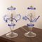 Italienische Tischlampen aus klarem & blauem Muranoglas, 2000er, 2er Set 2