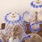 Italienische Tischlampen aus klarem & blauem Muranoglas, 2000er, 2er Set 4