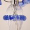 Italienische Tischlampen aus klarem & blauem Muranoglas, 2000er, 2er Set 9