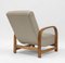 Englischer Art Deco Sessel aus Wollstoff, 1930er 9