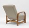 Englischer Art Deco Sessel aus Wollstoff, 1930er 6