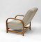 English Art Deco Lounge Chair in Wool Fabric, 1930s 5