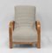 English Art Deco Lounge Chair in Wool Fabric, 1930s, Image 7