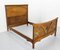 French Art Nouveau Painted Beech Double Bed, 1890s 3