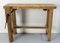 French Carpenter's Work Table or Console in Beech, 1950s 2