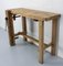 French Carpenter's Work Table or Console in Beech, 1950s 3