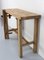 French Carpenter's Work Table or Console in Beech, 1950s 4