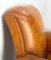 French Club Armchair in Cognac Leather, 1930s, Image 11