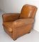 French Club Armchair in Cognac Leather, 1930s, Image 4