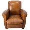 French Club Armchair in Cognac Leather, 1930s 1