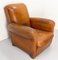 French Club Armchair in Cognac Leather, 1930s 3