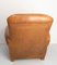 Fauteuil Club en Cuir Cognac, France, 1930s 6