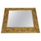 Espejo italiano con marco de madera dorada, años 40, Imagen 1