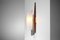 Lampada da parete in vetro acrilico, tubo in teak e ottone di Arlus, anni '60, Immagine 7