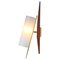 Wall Light in Acrylic Glass, Teak and Brass Tube from Arlus, 1960s 1