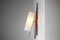 Lampada da parete in vetro acrilico, tubo in teak e ottone di Arlus, anni '60, Immagine 9