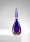 Large Bottle in Blue and Red Murano Glass, 1960s 6